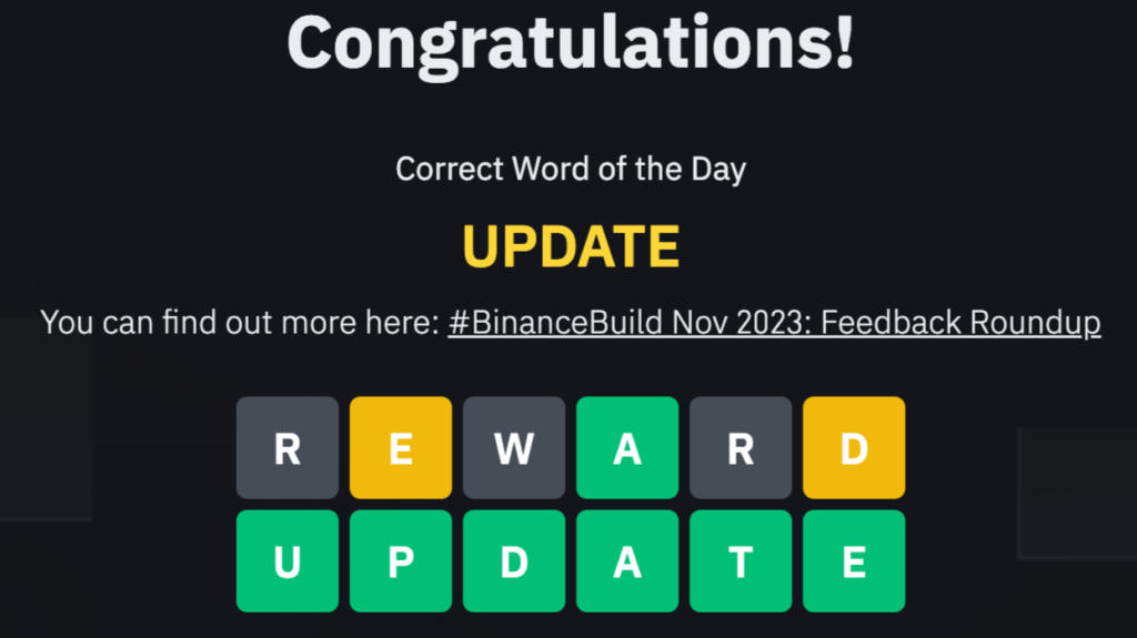 6 letter word binance word of the day