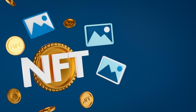 NFT Coins and Text